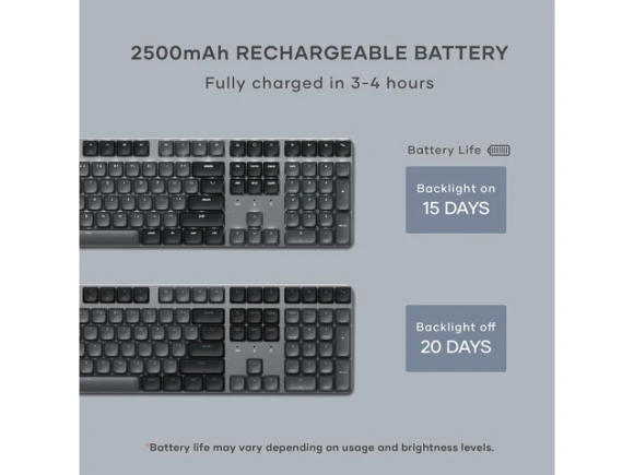 Full-Size Mechanical Keyboard — Bluetooth Keyboard, Satechi