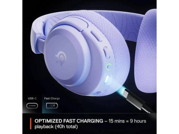 Lavender Wireless Gaming Headset — Wireless Earbuds, SteelSeries