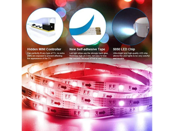 TV LED Backlight Strip Lights, 8.2 ft — LED Strip Lights, ViLSOM