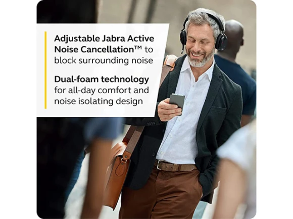 Wireless Headset with Charging Stand, Black — Wireless Earbuds, Jabra