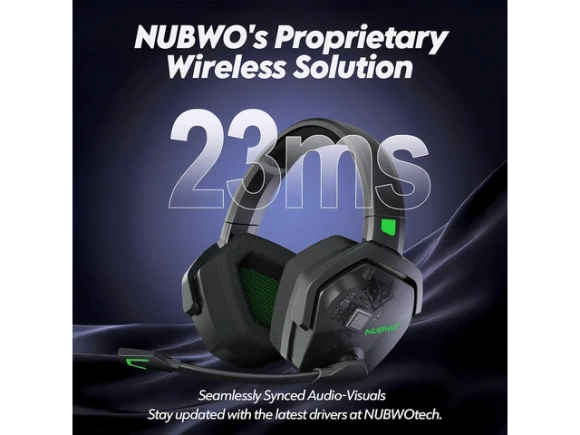Dual Wireless Gaming Headset — Wireless Earbuds, NUBWO