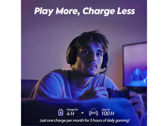 Dual Wireless Gaming Headset — Wireless Earbuds, NUBWO
