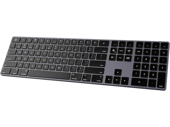 Full Size Bluetooth Keyboard, Space Gray — Bluetooth Keyboard, Portworld