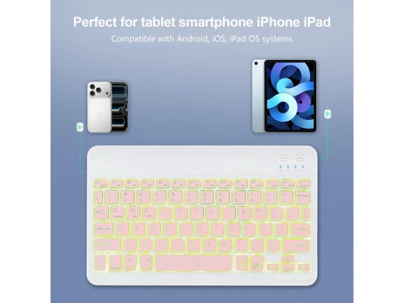 Pink Bluetooth Keyboard — Bluetooth Keyboard, Portworld