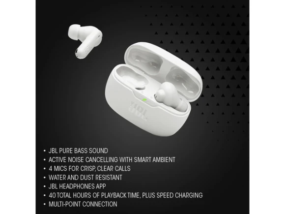 True Wireless Earbuds, Black — Wireless Earbuds, JBL