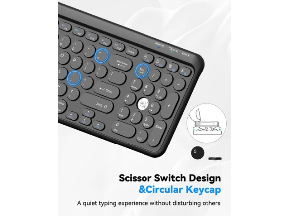 Wireless Keyboard — Bluetooth Keyboard, TECKNET