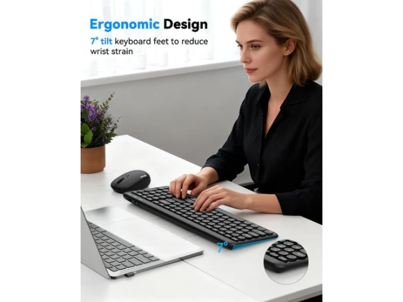 Wireless Keyboard — Bluetooth Keyboard, TECKNET