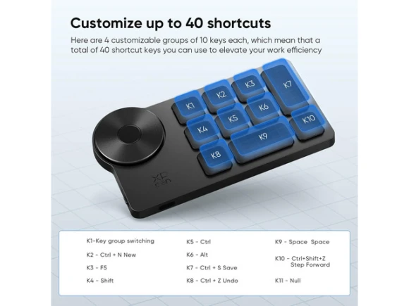 Wireless shortcut keyboard — Bluetooth Keyboard, XPPen