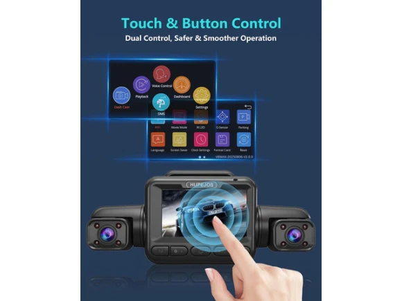 4-Channel 4K Dash Camera with 64G Card — Dash Cam, SOYE
