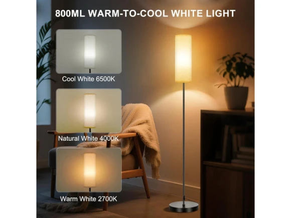 Beige Color-Changing Floor Lamp — Smart Lamps, FRIDEKO HOME