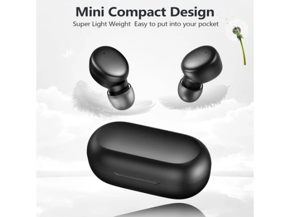 Black Wireless Earbuds — Wireless Earbuds, MOZOTER