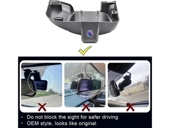 Custom-Fit Dash Camera for 5th Gen Dodge RAM 1500 — Dash Cam, SOYE