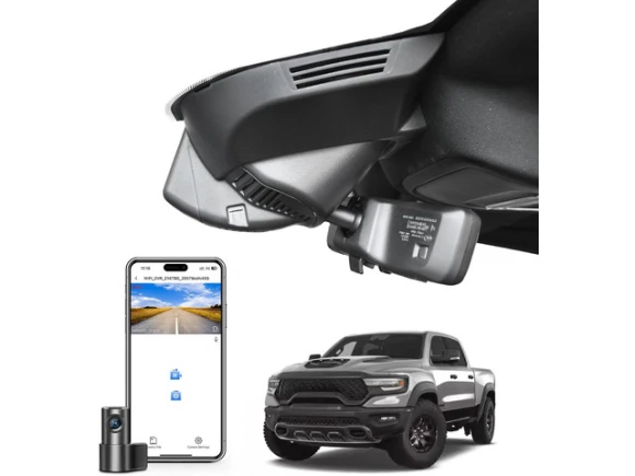 Custom-Fit Front and Rear Dash Camera for Dodge RAM 1500 — Dash Cam, SOYE