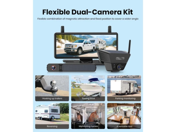 Wireless Solar Backup Camera System — Backup Camera, AUTO-VOX