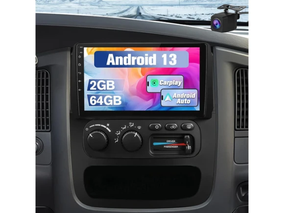 Android Car Stereo Head Unit for Dodge RAM 1500/2500/3500, 2002–2005 — Car Infotainment System, SOYE