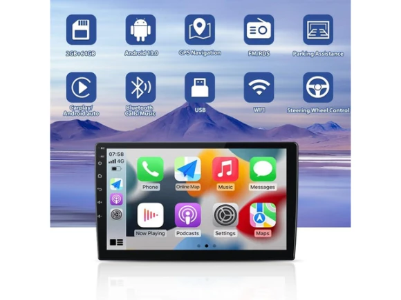 Android Car Stereo Head Unit for Dodge RAM 1500/2500/3500, 2002–2005 — Car Infotainment System, SOYE