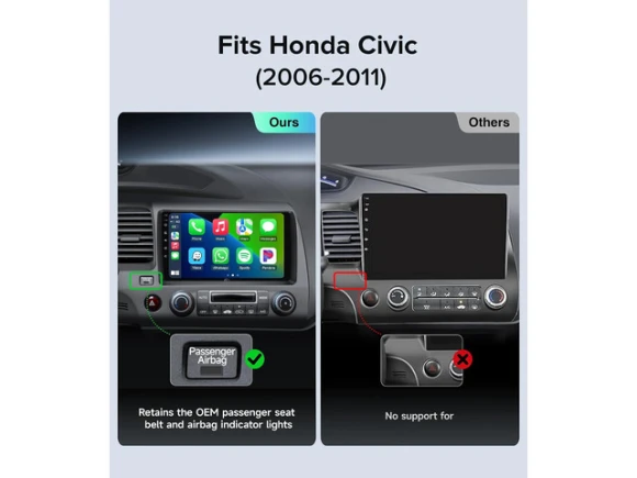 Car stereo radio for Honda Civic (2006–2011) — Car Infotainment System, SOYE