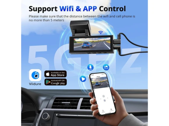 Dual Dash Camera, 4K Front and 2K Rear, with 64GB Card — Dash Cam, SOYE