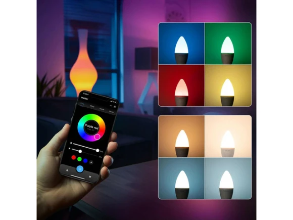 Dimmable RGB LED Bulb — Smart Light Bulb, YINGHUA