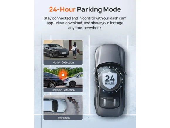 Front and Rear Dual Dash Camera, 4K — Dash Cam, 70mai