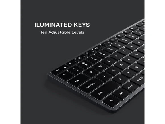 Bluetooth Backlit Keyboard, Space Gray — Bluetooth Keyboard, Satechi