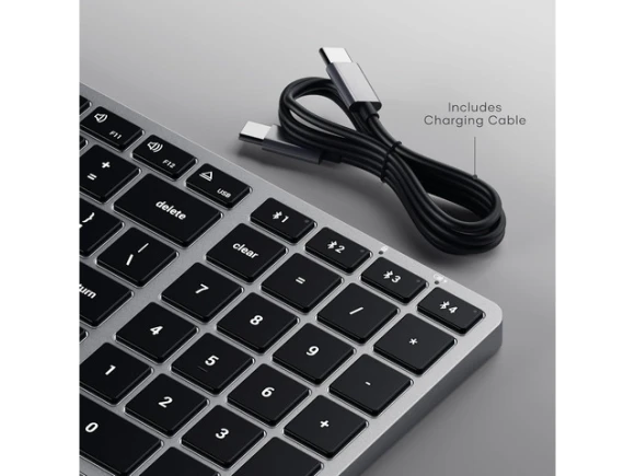 Bluetooth Backlit Keyboard, Space Gray — Bluetooth Keyboard, Satechi