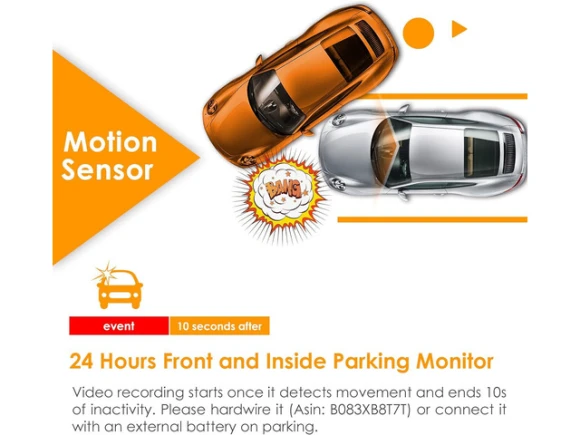 Dual-Camera Dash Cam with Infrared Night Vision — Dash Cam, VANTRUE