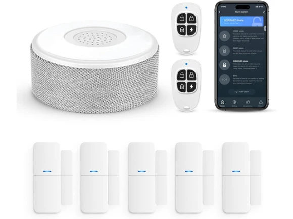 WiFi door alarm system, 8-piece set — Starter Kit, upergo