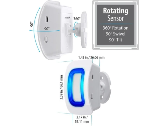 Wireless driveway alarm chime — Motion Sensor, Fosmon