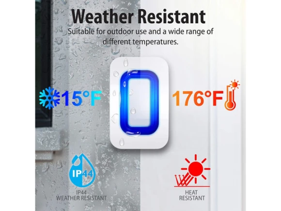 Wireless driveway alarm chime — Motion Sensor, Fosmon