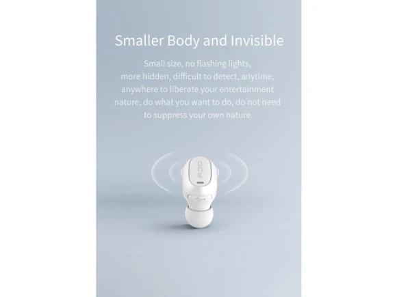 Wireless Mono Earphone, Black — Wireless Earbuds, QCY