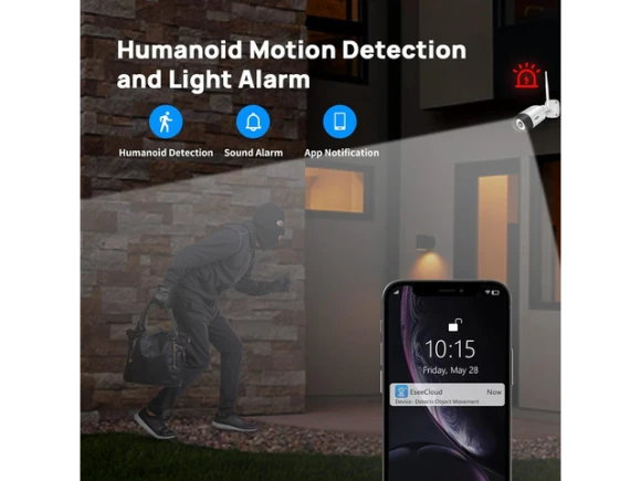 Wireless Security Camera System — Security Camera, Hiseeu
