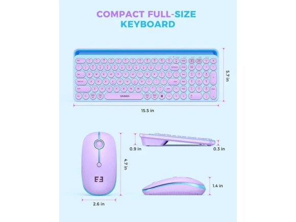 Bluetooth Keyboard and Mouse Combo with Tablet Holder — Bluetooth Keyboard, SeenDa