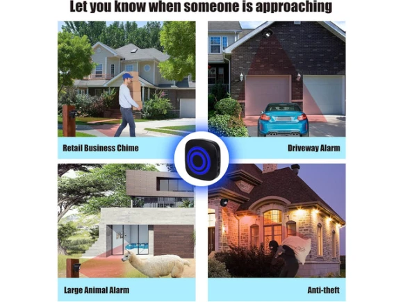 Wireless Driveway Alarm with Outdoor Motion Sensor — Motion Sensor, upergo