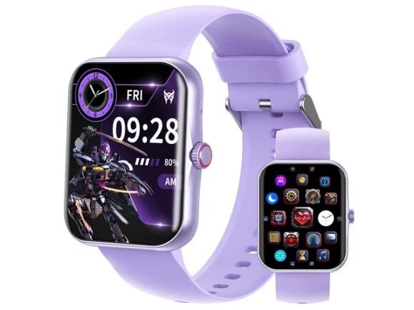 Kids Smartwatch, Purple, 1.83-inch HD Screen, IP68 — Kids Smart Watch, Generic Logic, Inc.