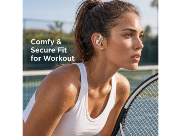 Open-ear Wireless Earbuds with Ear Hooks — Wireless Earbuds, Generic Logic, Inc.