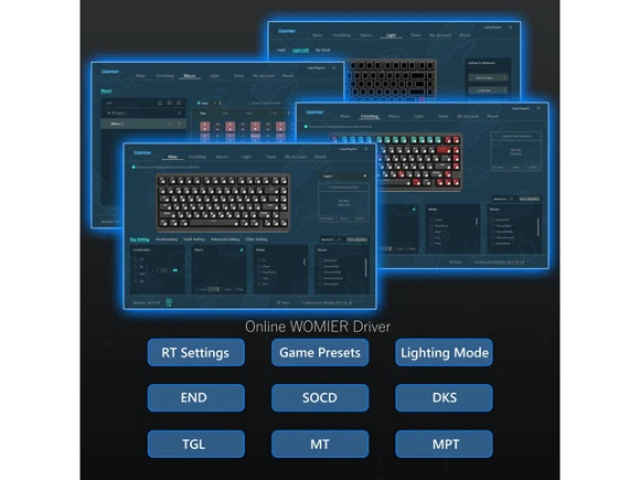 Black 75% Wireless Mechanical Keyboard — Bluetooth Keyboard, Womier