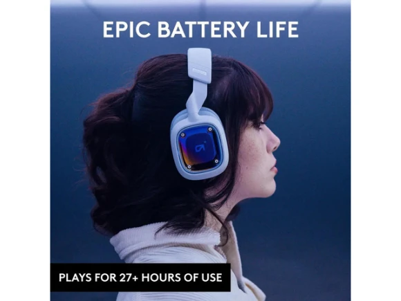 White Wireless Gaming Headset — Wireless Earbuds, Logitech