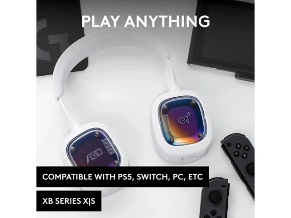 White Wireless Gaming Headset — Wireless Earbuds, Logitech