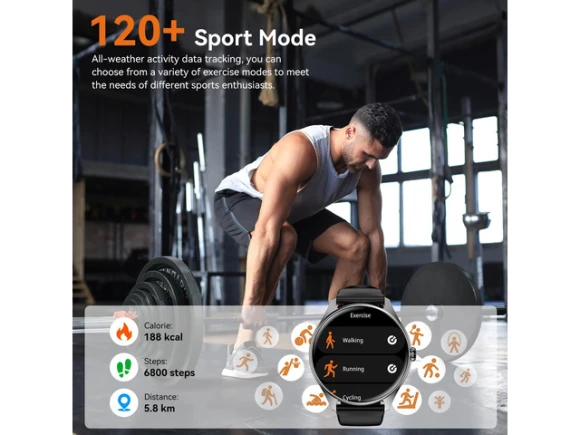 Smartwatch with 1.43-Inch AMOLED Display — Smart Watch, Generic Logic, Inc.
