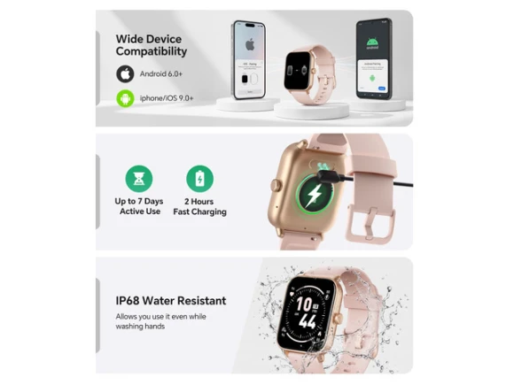Smartwatch with 1.85' HD display — Smart Watch, Generic Logic, Inc.
