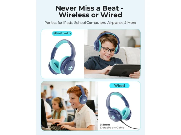 Kids Headphones with Active Noise Cancellation — Wireless Earbuds, Generic Logic, Inc.