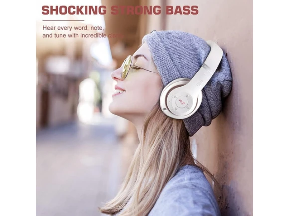 Wireless Over-Ear Headphones 6S, White & Rose Gold — Wireless Earbuds, Generic Logic, Inc.