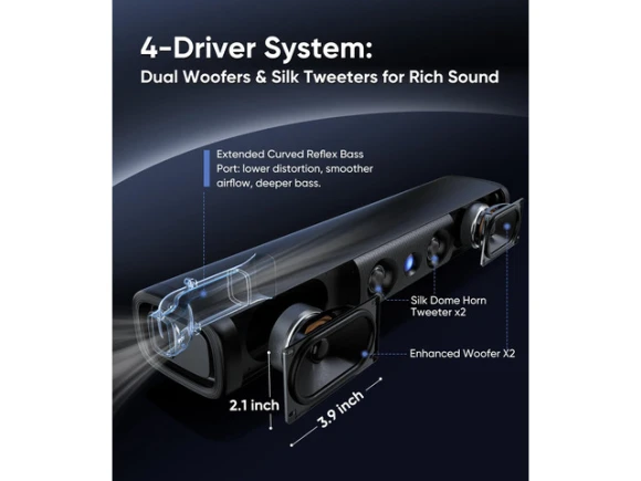 3.1-Channel Sound Bar — Sound Bar, Generic Logic, Inc.