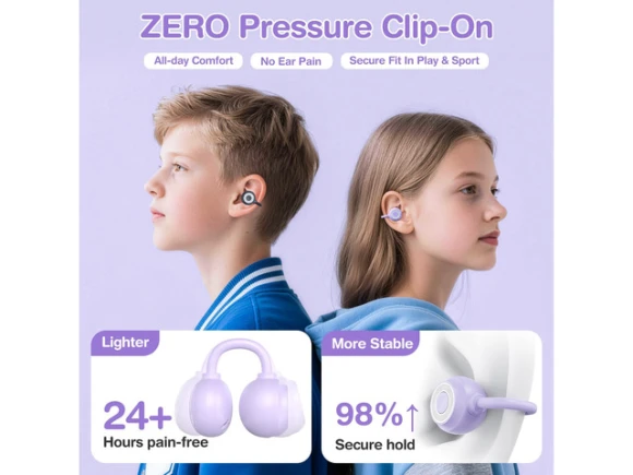 Open-Ear Clip-On Wireless Bluetooth Earbuds — Wireless Earbuds, Generic Logic, Inc.