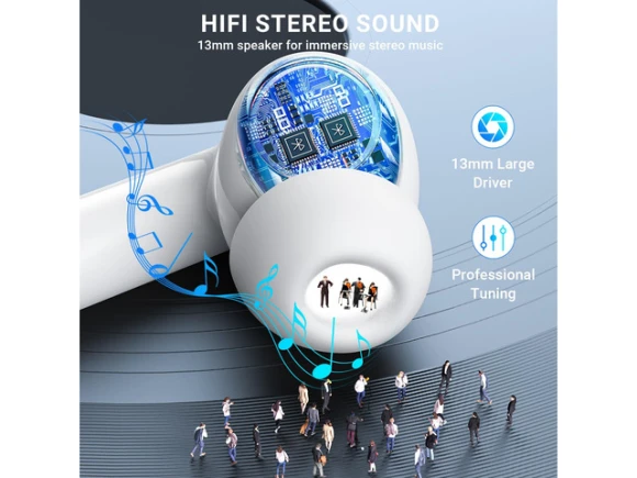 Wireless Earbuds, White — Wireless Earbuds, Generic Logic, Inc.
