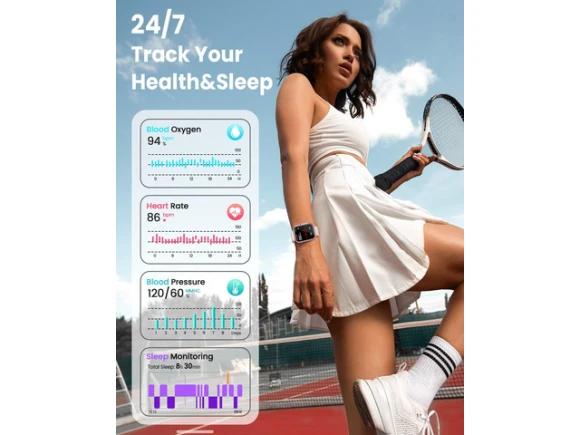 1.83-inch Smartwatch, Pink, Two Bands — Smart Watch, Generic Logic, Inc.