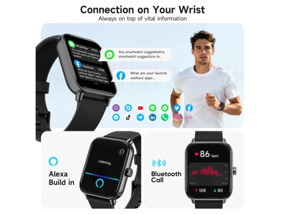 Smart Watch with 1.85-inch AMOLED Screen — Smart Watch, Generic Logic, Inc.