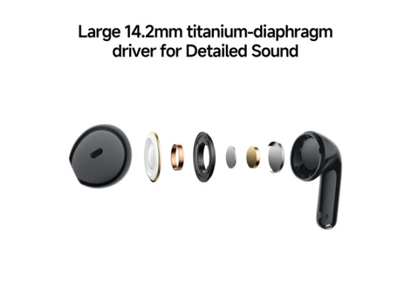 Wireless Earphones, Black — Wireless Earbuds, Redmi