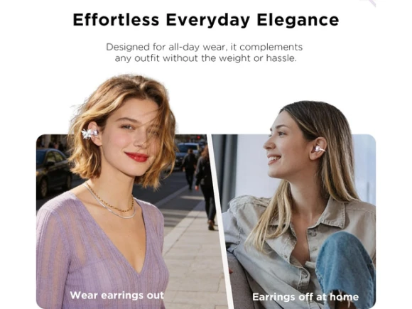 Clip-on open-ear earbuds — Wireless Earbuds, Generic Logic, Inc.